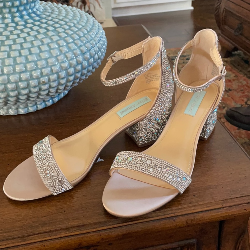 Betsey Johnson Jeweled Sandals